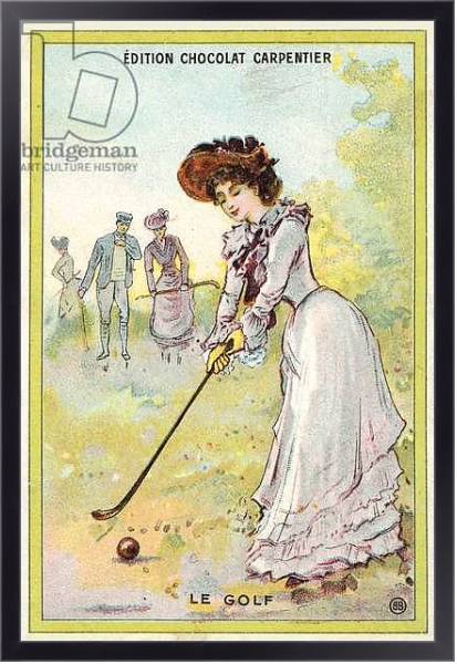 Постер Golf 1 с типом исполнения На холсте в раме в багетной раме 221-01