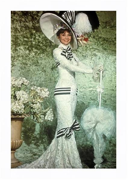 Постер Хепберн Одри 151 с типом исполнения На холсте в раме в багетной раме 221-03
