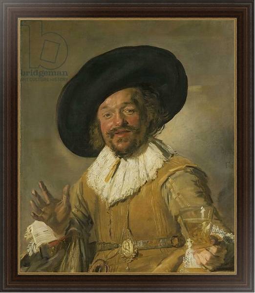 Постер The Merry Drinker, 1628-30 с типом исполнения На холсте в раме в багетной раме 1.023.151