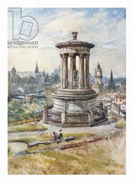 Постер Edinburgh from Calton Hill с типом исполнения На холсте в раме в багетной раме 221-03
