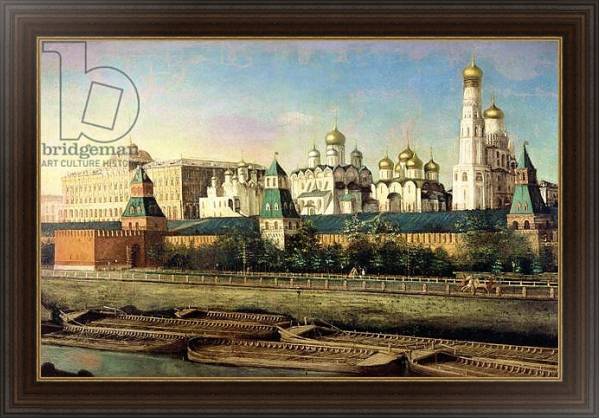 Постер View of the Moscow Kremlin from the Embankment с типом исполнения На холсте в раме в багетной раме 1.023.151
