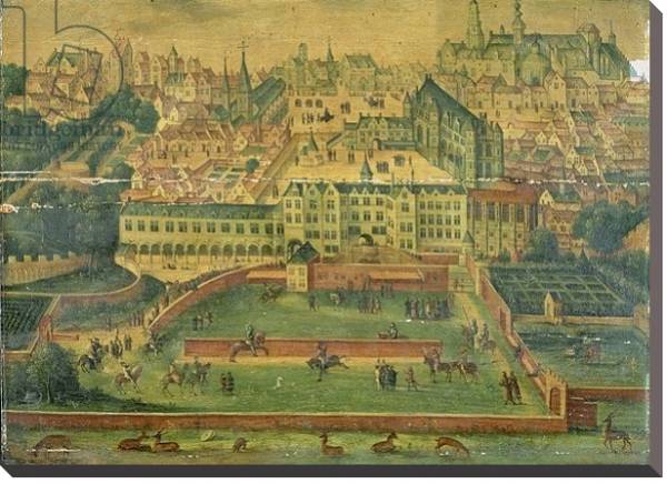 Постер A View of the Royal Palace, Brussels с типом исполнения На холсте без рамы