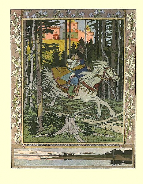 Постер Русские народные сказки 6 с типом исполнения На холсте без рамы