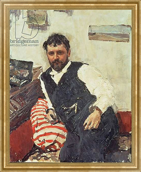 Постер Portrait of Konstantin Korovin, 1891 1 с типом исполнения На холсте в раме в багетной раме NA033.1.051