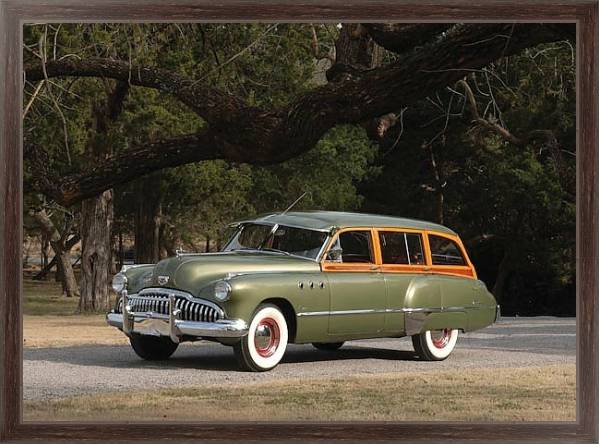 Постер Buick Super Estate Wagon '1949 с типом исполнения На холсте в раме в багетной раме 221-02