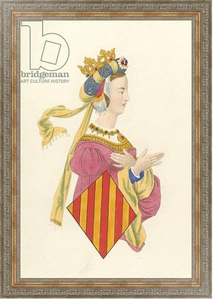 Постер Queen Leanora of Arragon с типом исполнения На холсте в раме в багетной раме 484.M48.310
