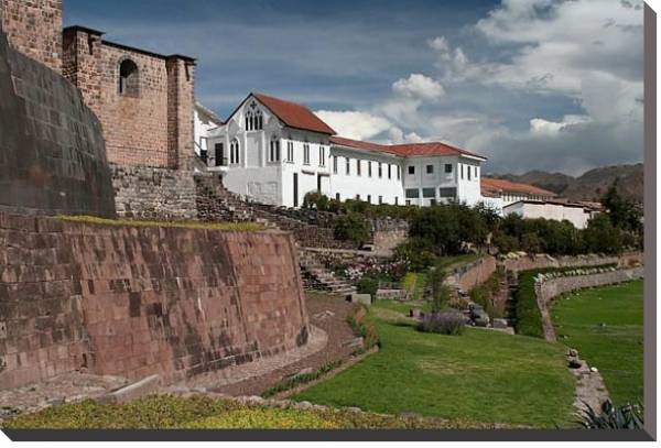 Постер Перу. Доминиканский Монастырь в Куско с типом исполнения На холсте без рамы