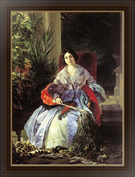 Постер Портрет светлейшей княгини Елизаветы Павловны Салтыковой. 1841 с типом исполнения На холсте в раме в багетной раме 1.023.151