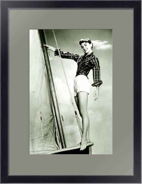 Постер Хепберн Одри 3 с типом исполнения Под стеклом в багетной раме 221-01