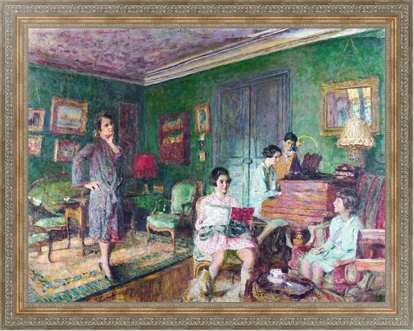 Постер Мадам Андре Вормсер и ее дети с типом исполнения На холсте в раме в багетной раме 484.M48.310