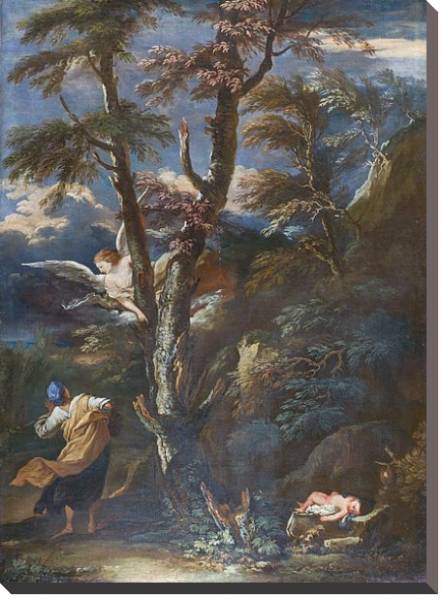 Постер Ангел, приходящий к Хагер и Исмаилу в пустыне с типом исполнения На холсте без рамы