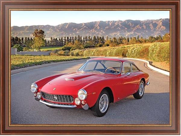 Постер Ferrari 250 GT Lusso '1962–64 дизайн Pininfarina с типом исполнения На холсте в раме в багетной раме 35-M719P-83
