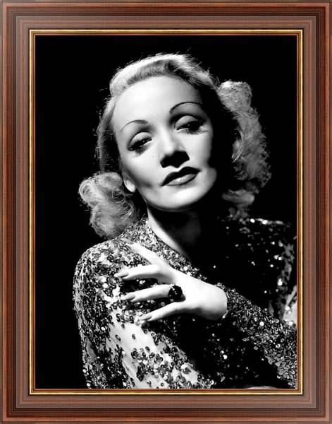 Постер Dietrich, Marlene 14 с типом исполнения На холсте в раме в багетной раме 35-M719P-83