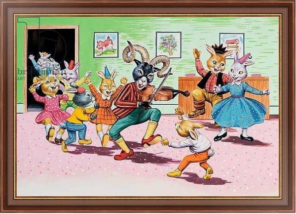 Постер A party at Brer Rabbit's House с типом исполнения На холсте в раме в багетной раме 35-M719P-83