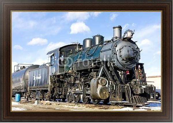 Постер Паровой локомотив, Колорадо, США с типом исполнения На холсте в раме в багетной раме 1.023.151