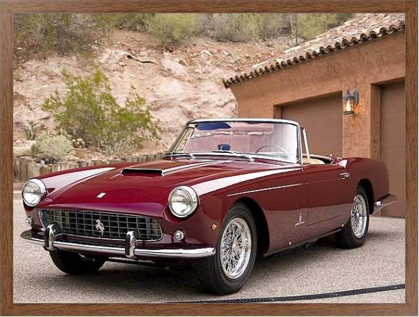Постер Ferrari 250 GT Cabriolet Serie II by Pininfarina '1960 с типом исполнения На холсте в раме в багетной раме 1727.4310