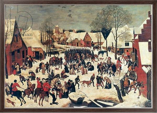 Постер The Massacre of the Innocents, 1593 с типом исполнения На холсте в раме в багетной раме 221-02