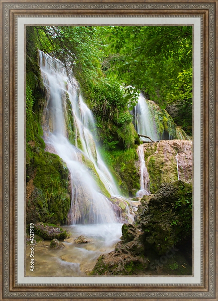Постер Болгария. Крушунски водопад 2 с типом исполнения На холсте в раме в багетной раме 595.M52.330
