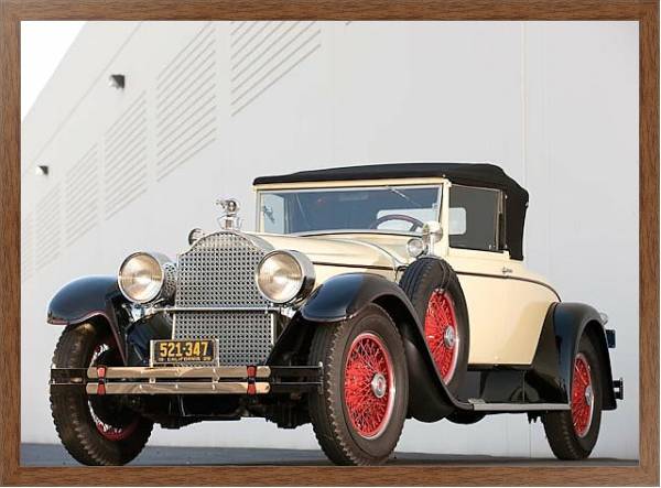 Постер Packard Custom Eight Convertible Coupe by Dietrich '1928 с типом исполнения На холсте в раме в багетной раме 1727.4310