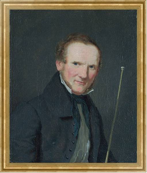 Постер Портрет Вильяма Бендза с типом исполнения На холсте в раме в багетной раме NA033.1.051