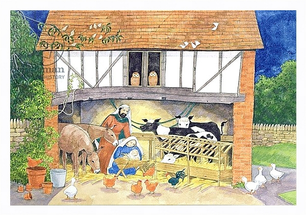 Постер Nativity 2 с типом исполнения На холсте в раме в багетной раме 221-03