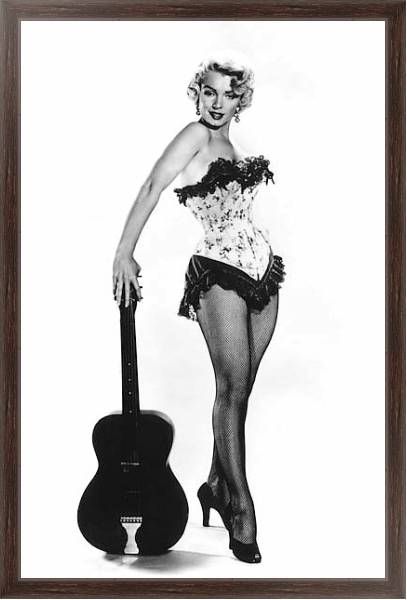Постер Monroe, Marilyn 74 с типом исполнения На холсте в раме в багетной раме 221-02