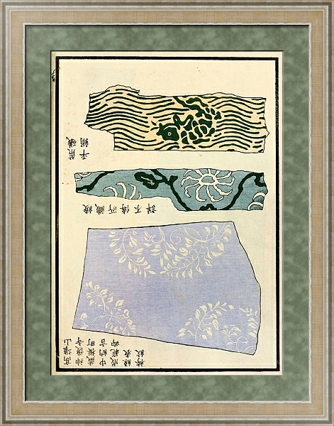 Постер Chinese prints pl.97 с типом исполнения Акварель в раме в багетной раме 485.M40.584