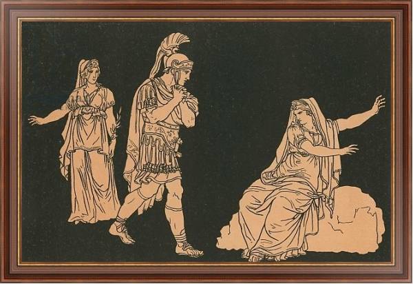 Постер Aeneas and the shade of Dido с типом исполнения На холсте в раме в багетной раме 35-M719P-83
