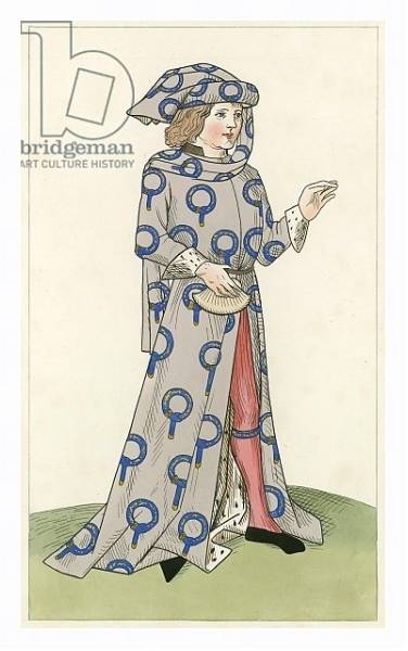 Постер A Knight of the Garter, c 1470, с типом исполнения На холсте в раме в багетной раме 221-03