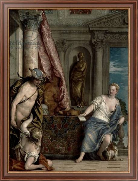 Постер Hermes, Herse and Aglauros, c.1576-84 с типом исполнения На холсте в раме в багетной раме 35-M719P-83