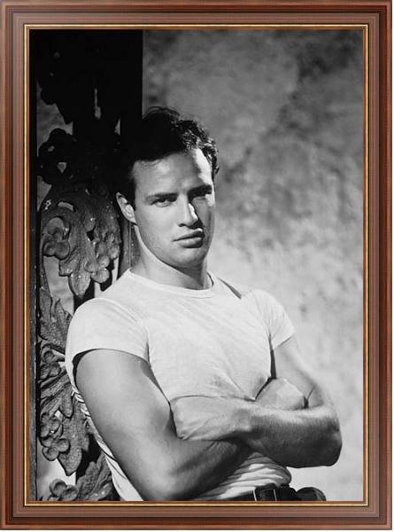Постер Brando, Marlon (A Streetcar Named Desire) 3 с типом исполнения На холсте в раме в багетной раме 35-M719P-83