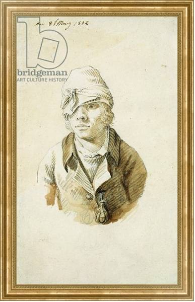 Постер Self Portrait with Cap and Eye Patch, 8th May 1802 с типом исполнения На холсте в раме в багетной раме NA033.1.051