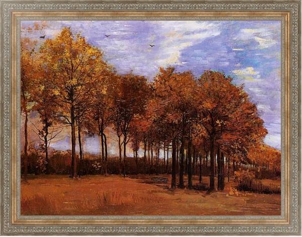 Постер Осенний пейзаж 6 с типом исполнения На холсте в раме в багетной раме 484.M48.310