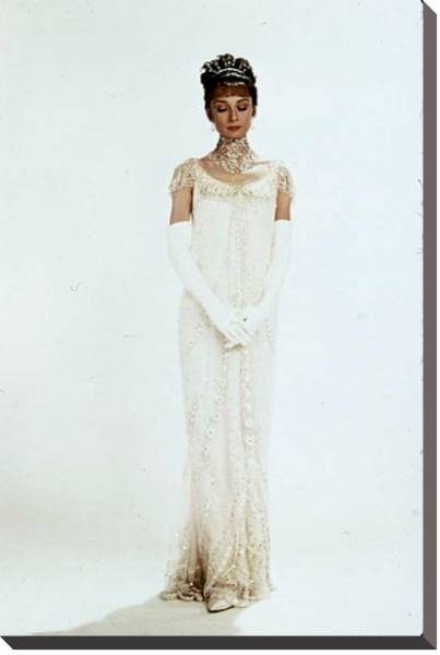 Постер Хепберн Одри 152 с типом исполнения На холсте без рамы