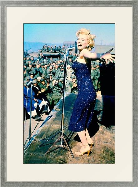 Постер Monroe, Marilyn 120 с типом исполнения Под стеклом в багетной раме 1727.2510