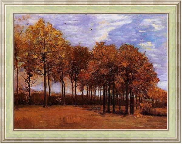 Постер Осенний пейзаж 6 с типом исполнения На холсте в раме в багетной раме NA053.0.113