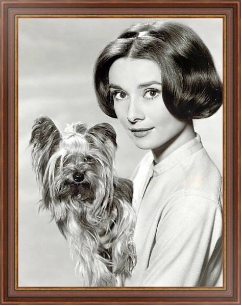 Постер Хепберн Одри 35 с типом исполнения На холсте в раме в багетной раме 35-M719P-83