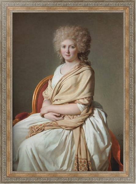 Постер Portrait of Anne-Marie-Louise Thelusson с типом исполнения На холсте в раме в багетной раме 484.M48.310