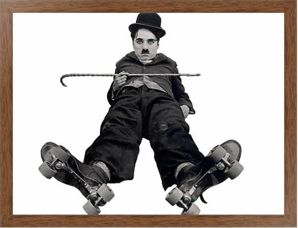 Постер Chaplin, Charlie (Rink, The) с типом исполнения На холсте в раме в багетной раме 1727.4310