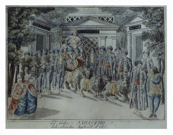 Постер Scene from 'The Magic Flute' by Wolfgang Amadeus Mozart 2 с типом исполнения На холсте в раме в багетной раме 221-03
