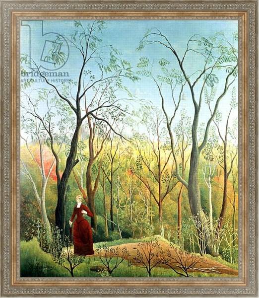Постер The Walk in the Forest, 1886-90 с типом исполнения На холсте в раме в багетной раме 484.M48.310