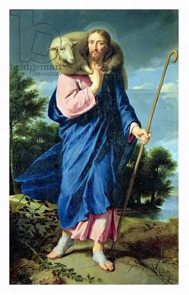 Постер The Good Shepherd, c.1650-60 с типом исполнения На холсте в раме в багетной раме 221-03