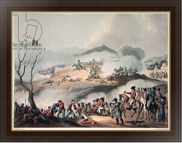Постер Battle of Orthes, 27th February 1814, engraved by Daniel Havell с типом исполнения На холсте в раме в багетной раме 1.023.151