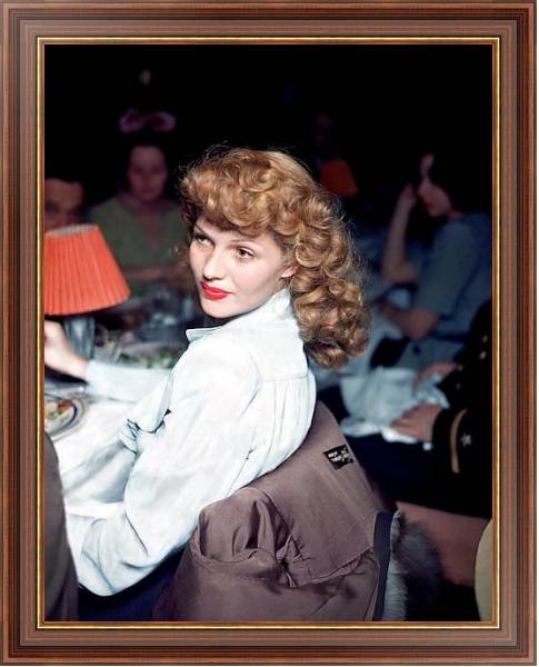 Постер Hayworth, Rita 22 с типом исполнения На холсте в раме в багетной раме 35-M719P-83