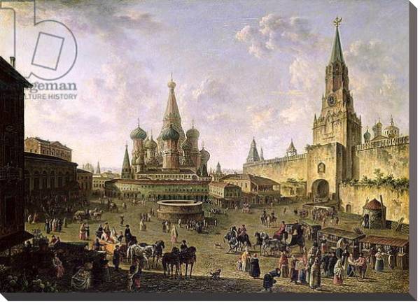 Постер Red Square, Moscow, 1801 с типом исполнения На холсте без рамы