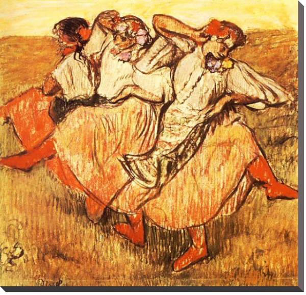 Постер Три русские танцовщицы с типом исполнения На холсте без рамы