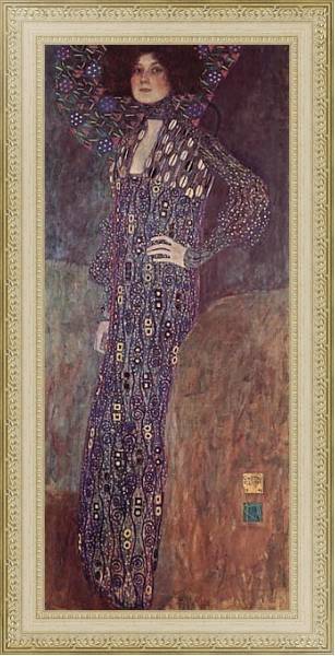 Постер Портрет Эмилии Флёге с типом исполнения На холсте в раме в багетной раме 484.M48.725