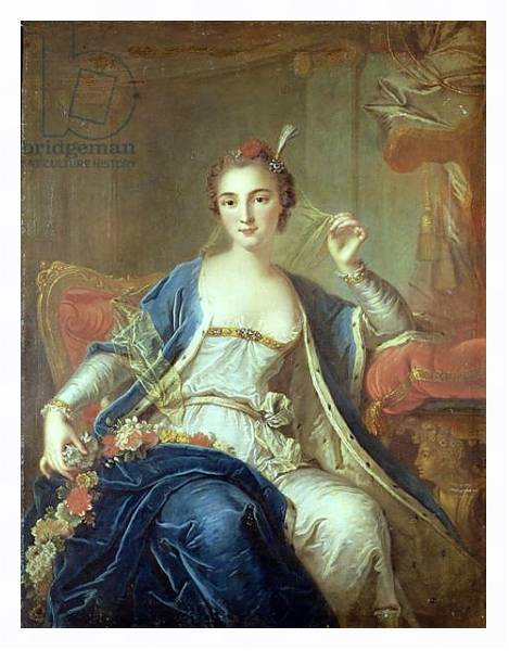 Постер Portrait of Mademoiselle Marie Salle 1737 с типом исполнения На холсте в раме в багетной раме 221-03
