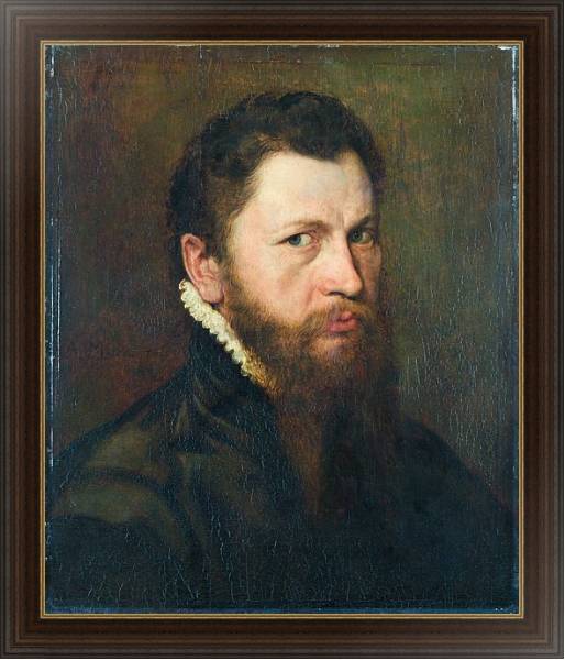 Постер Портрет мужчины 15 с типом исполнения На холсте в раме в багетной раме 1.023.151