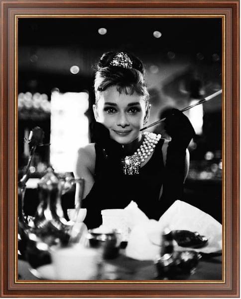 Постер Хепберн Одри 127 с типом исполнения На холсте в раме в багетной раме 35-M719P-83